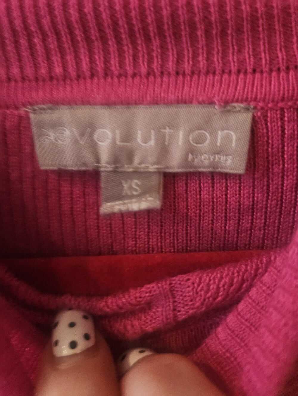 Evolution By Cyrus Pink Ribbed Short-Sleeve Sweater Top - Picture 2 of 6